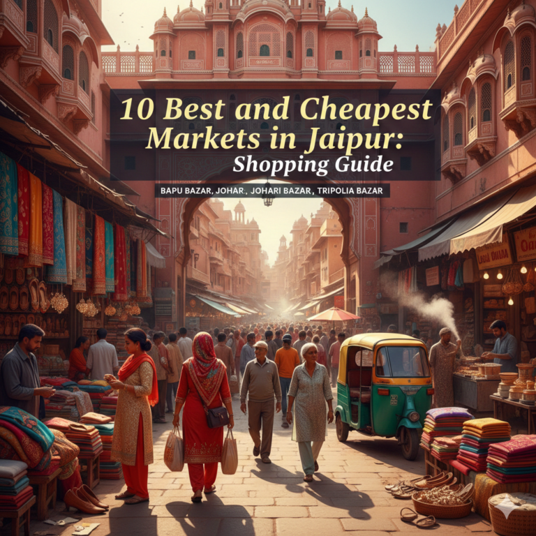जयपुर के 10 सबसे सस्ते और बेहतरीन मार्केट्स: शॉपिंग गाइड (10 Best and Cheapest Markets in Jaipur: Shopping Guide)