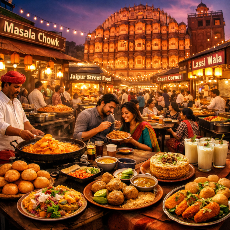 जयपुर में बेस्ट फूड स्ट्रीट 2026 (Best Food Street in Jaipur 2026)