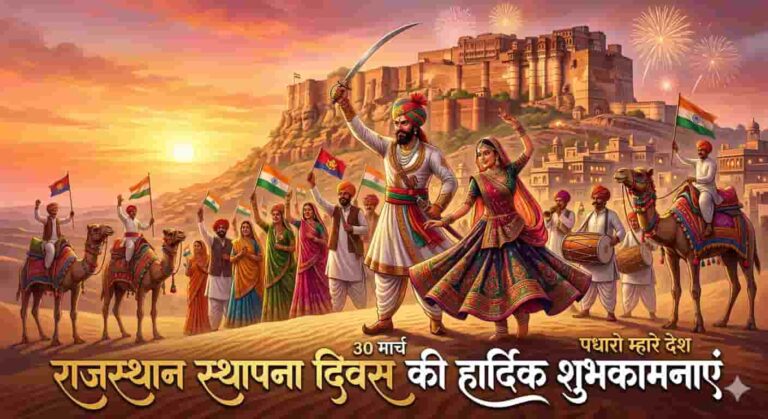 राजस्थान स्थापना दिवस स्टेटस (Rajasthan Foundation Day Status)