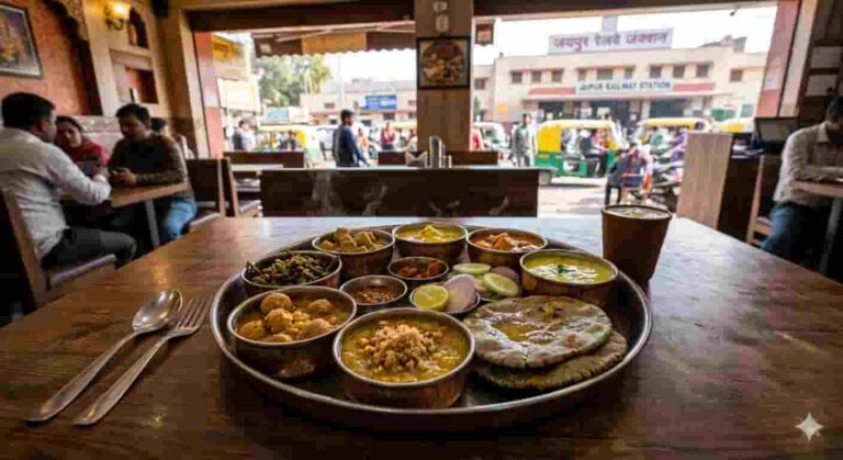 जयपुर रेलवे स्टेशन के पास 1 बेस्ट थाली: स्वाद और बजट का संगम (Best Thali near Jaipur Railway Station: Fusion of Taste and Budget)