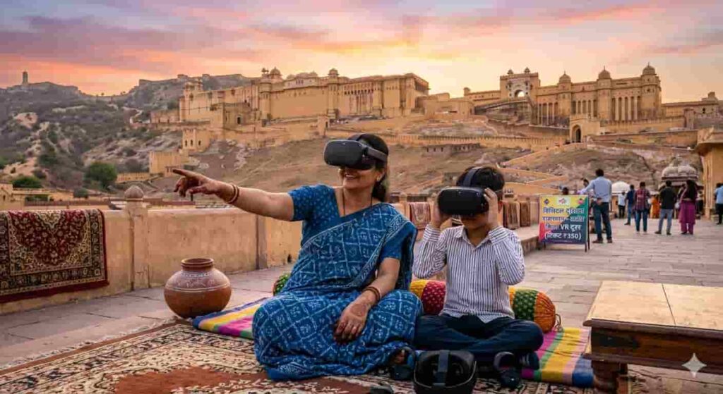 डिजिटल टूरिज्म राजस्थान: VR तकनीक से देखें किलों का जीवंत इतिहास (Virtual Reality in Rajasthan Forts)