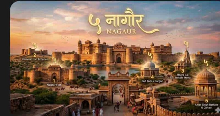 नागौर की ऐतिहासिक यात्रा: 5 सबसे प्रसिद्ध पर्यटन स्थल और घूमने का पूरा प्लान (5 Best Places to Visit in Nagaur: Full Travel Plan)