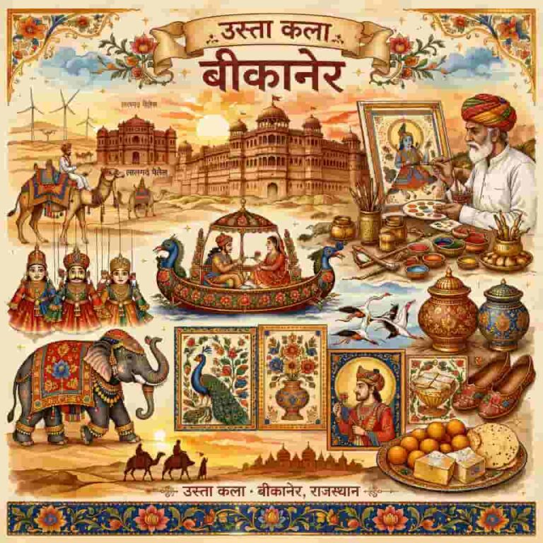 उस्ता कला: बीकानेर की विश्व प्रसिद्ध स्वर्ण नक्काशी का शाही इतिहास (Usta Art: Royal History of Bikaner’s World Famous Gold Embossing