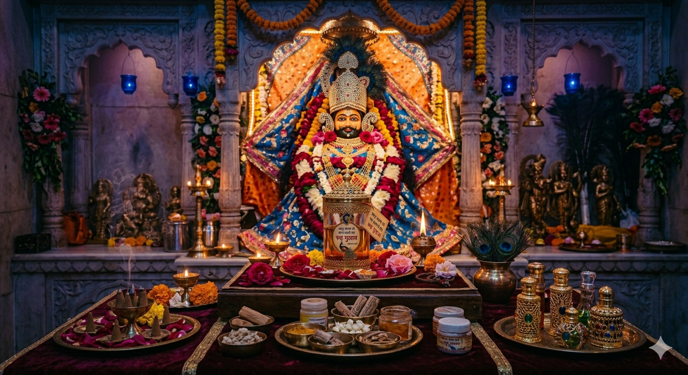 खाटू श्याम जी का श्रृंगार इत्र (Khatu Shyam Shringar Itra): बाबा को महकाने वाली दिव्य खुशबू