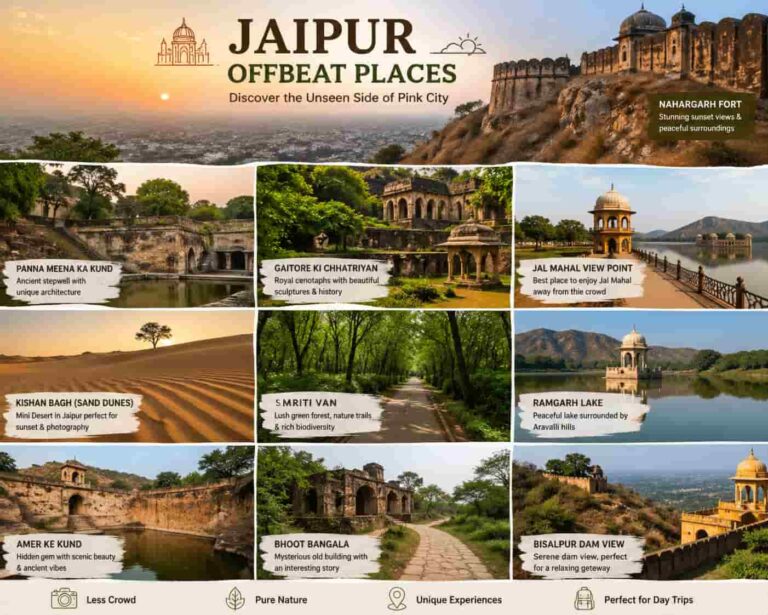 “10 Hidden Gems in Jaipur: जयपुर की 10 ऐसी जगहें जिनके बारे में 90% लोग नहीं जानते!”