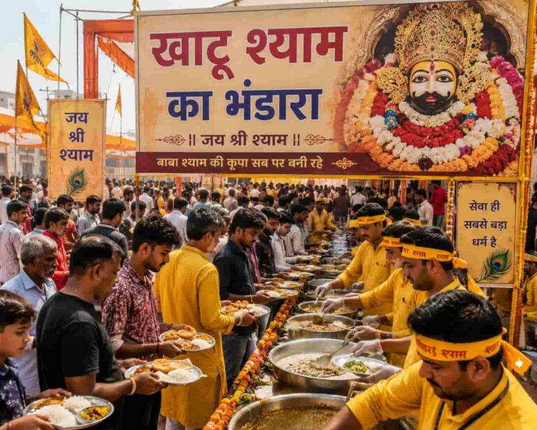 50+ वीआईपी व्यंजन और लग्जरी सुविधाएं:   खाटू श्याम का भंडारा बदला स्वरूप!