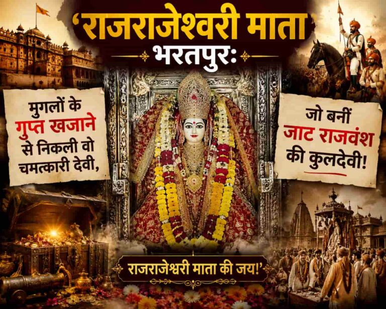 राजराजेश्वरी माता  भरतपुर: मुगलों के गुप्त खजाने से निकली वो चमत्कारी देवी, जो बनीं जाट राजवंश की कुलदेवी!