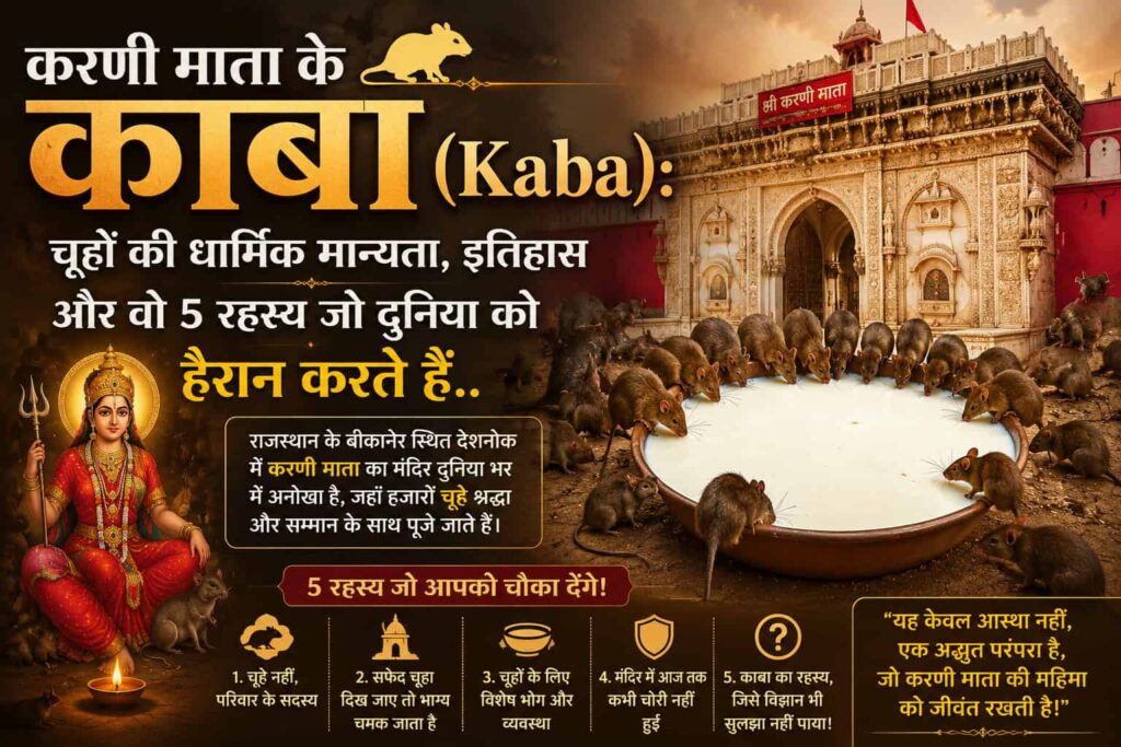 करणी माता के काबा (Kaba): चूहों की धार्मिक मान्यता, इतिहास और वो 5 रहस्य जो दुनिया को हैरान करते हैं