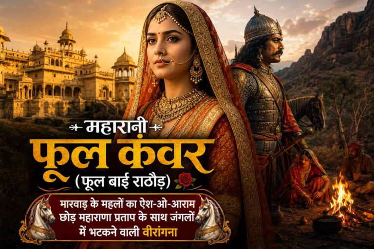 महारानी फूल कंवर (फूल बाई राठौड़):: मारवाड़ के महलों का ऐश-ओ-आराम छोड़ महाराणा प्रताप के साथ जंगलों में भटकने वाली वीरांगना