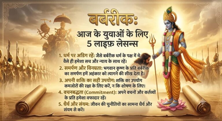 शीश के दानी बर्बरीक से जीवन की सीख: आज के युवाओं के लिए 5 लाइफ लेसन्स