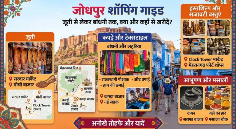जोधपुर शॉपिंग गाइड 2027: जूती से लेकर बांधनी तक, क्या और कहाँ से खरीदें?