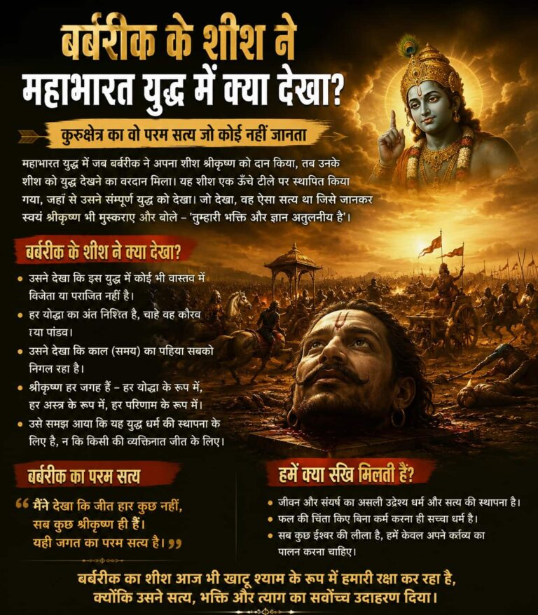 बर्बरीक के शीश ने महाभारत युद्ध में क्या देखा? कुरुक्षेत्र का वो परम सत्य जो कोई नहीं जानता