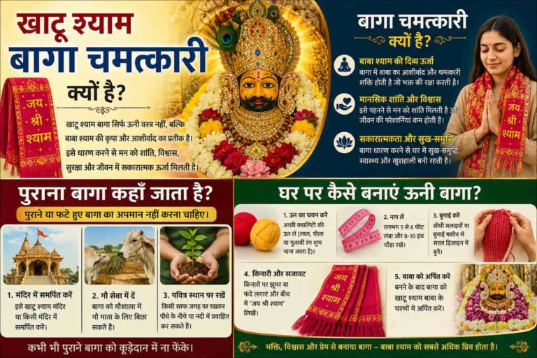 खाटू श्याम बागा चमत्कारी क्यों है, पुराना बागा कहाँ जाता है और घर पर कैसे बनाएं ऊनी वस्त्र?”