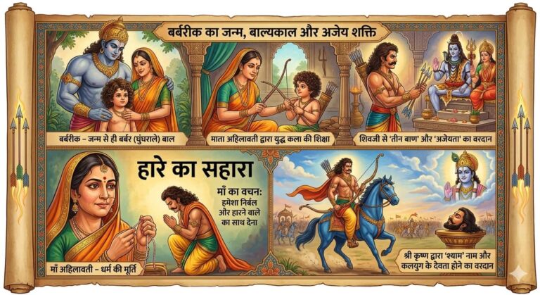 बर्बरीक की माता अहिलावती कौन थीं? जानें घटोत्कच से विवाह और उनकी जादुई शक्तियों का रहस्य!