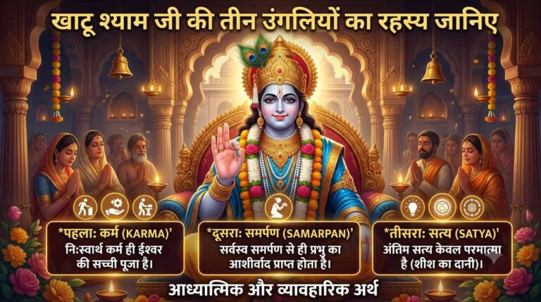 खाटू श्याम जी की तीन उंगलियों का क्या मतलब है? जानिए इसका गहरा आध्यात्मिक और व्यावहारिक अर्थ