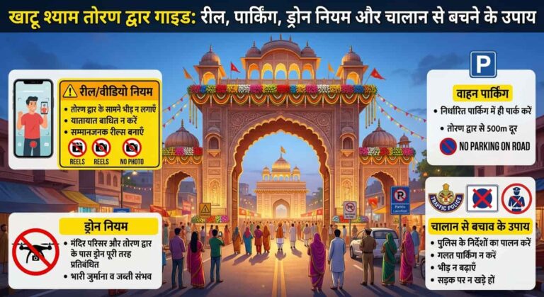 खाटू श्याम जी तोरण द्वार नियम और खाटू श्याम जी तोरण द्वार  पर अदभुत जानकारी Khatu Shyam Ji Toran Dwar Rules